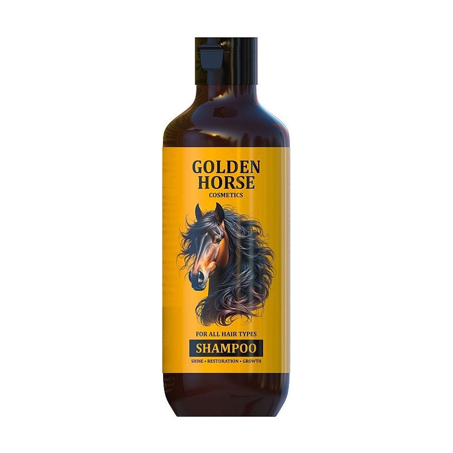 Шампунь Golden Pharm Golden Horse 4D Power Shampoo для всіх типів волосся, 400 мл